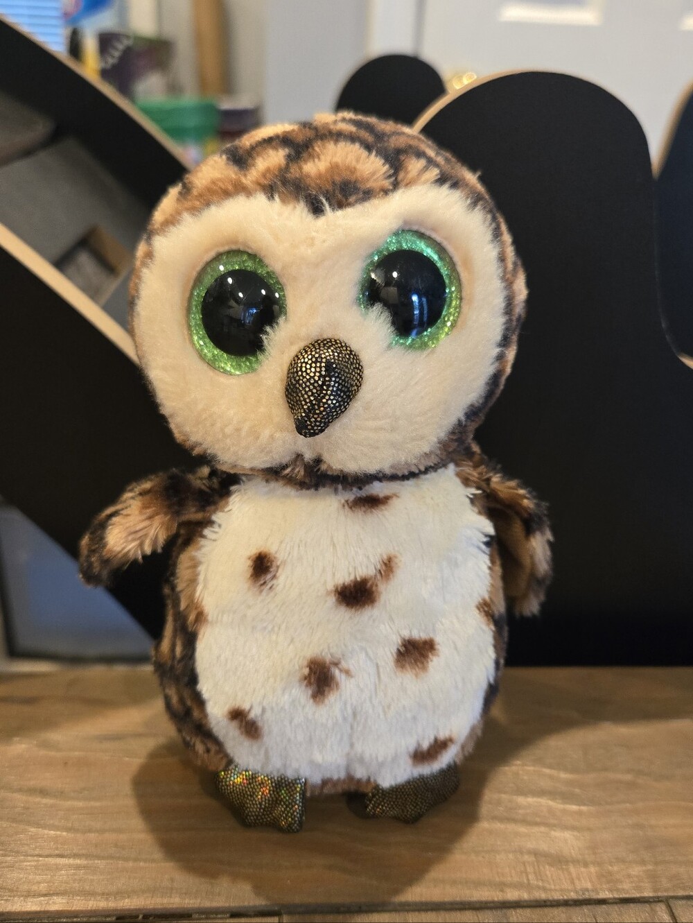 Ty Sammy Beanie Boo Brown Plush Owl 2015